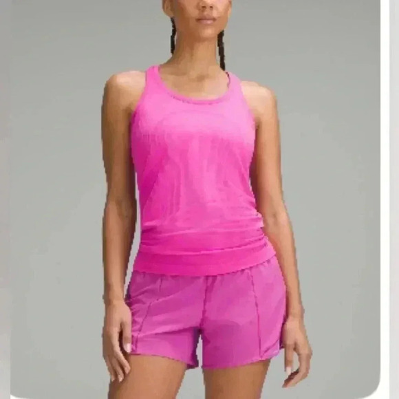 lululemon athletica Tops - Lululemon Swiftly Tech Racerback Tank Top 2.0
Hip Length Size 4 NWT Pink POW